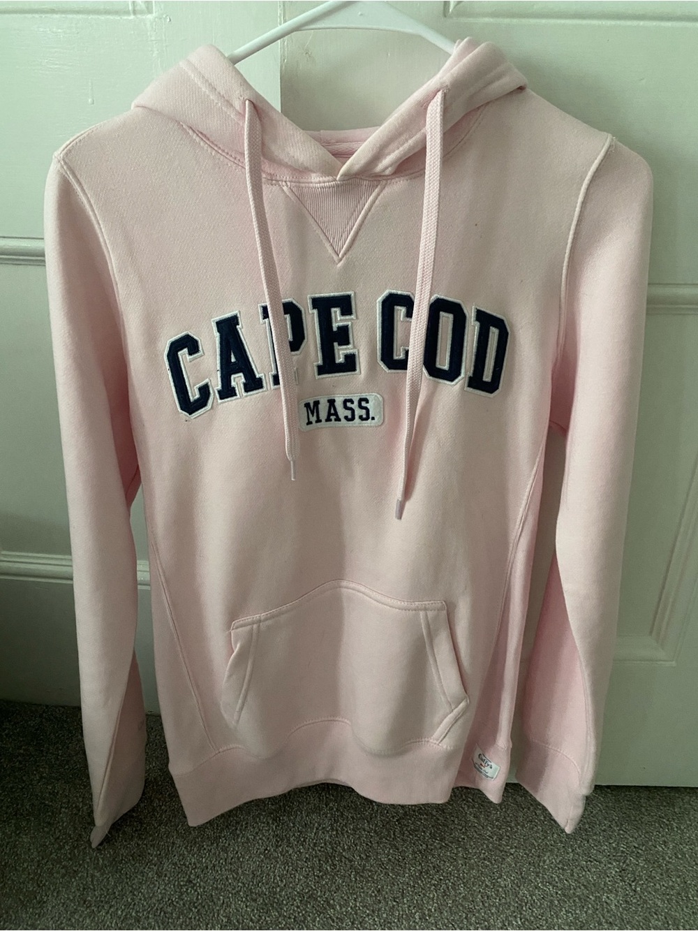 Cape Cod Mass. Pink Hoodie with Drawstring